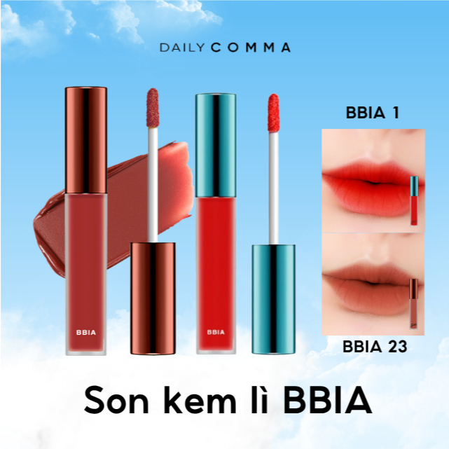 (Đầy đủ tem phụ) Son kem lì BBIA 25 màu đỏ nâu đất và các màu Hot Bbia Last Velvet Lip Tint 5g