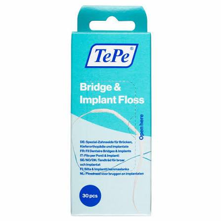 Chỉ nha khoa cho răng Implant và cầu mão răng Tepe Bridge Implant Floss
