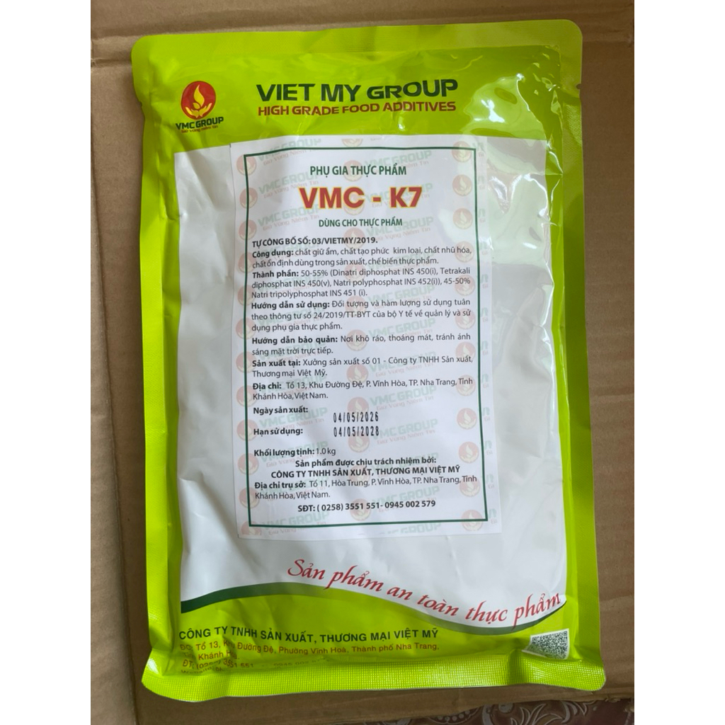 VMC K7 - TẠO GIÒN DAI KẾT DÍNH CHO GIÒ CHẢ
