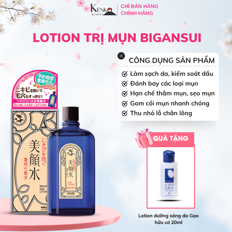 Lotion Ngăn Ngừa Mụn BHA Bigansui 90ml