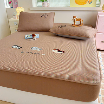 Set 3 Món Chiếu Băng Lạnh Bodecor Thêu Gấu Teddy Mát Lạnh Ngày Hè