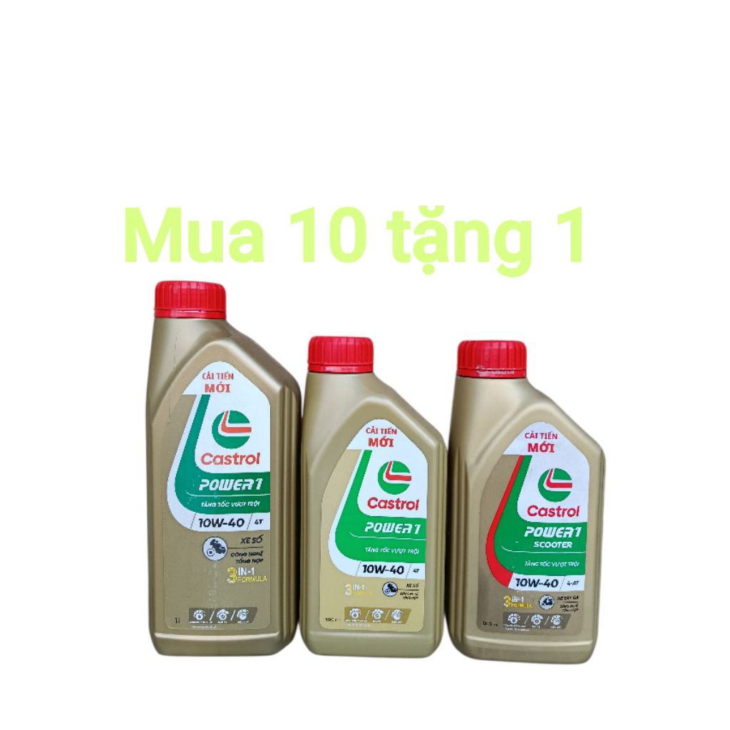 Dầu nhớt Castrol power 1 số ga chai 0,8lit và 1lit bảo vệ tối ưu......