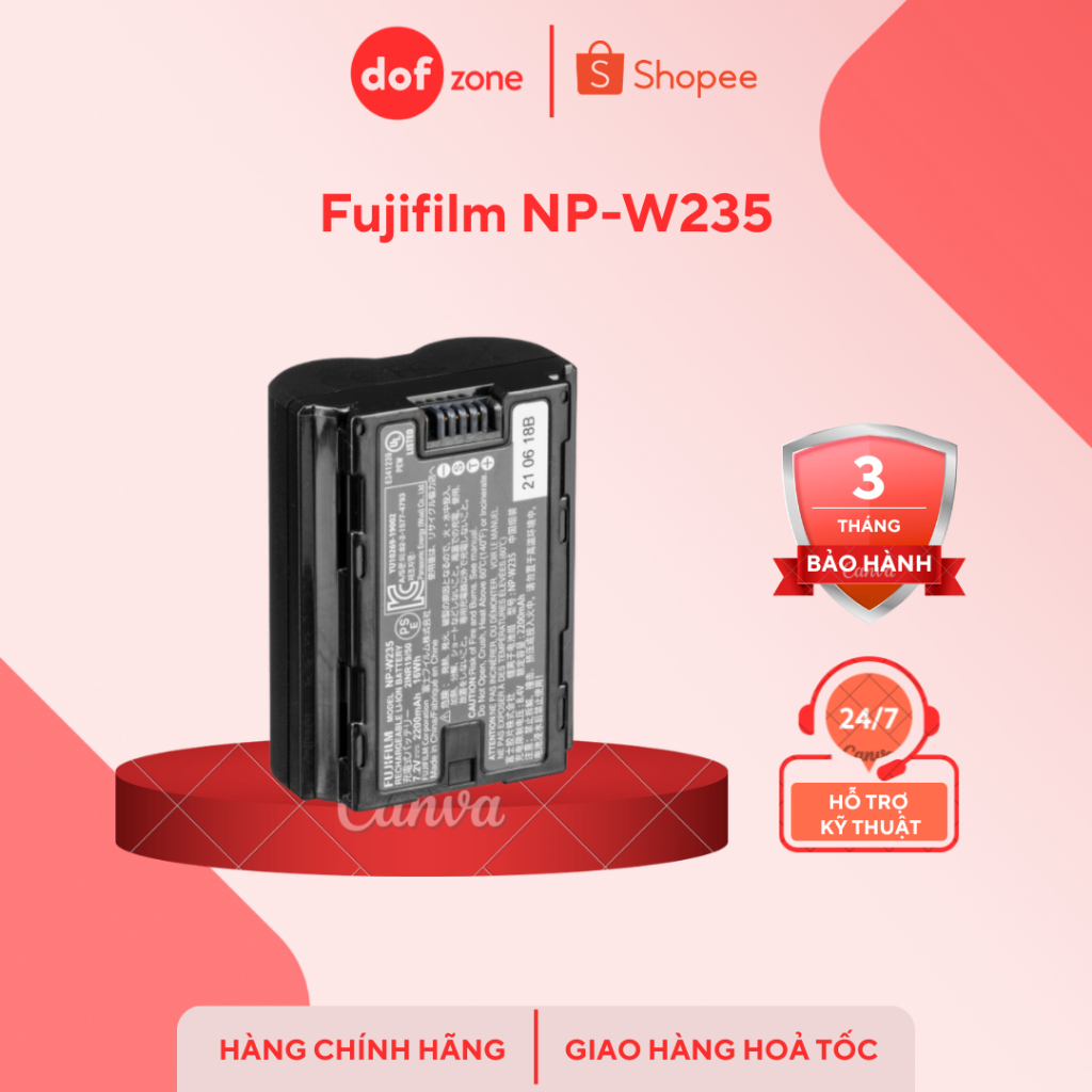 Pin Máy Ảnh Fujfilm NP-W235 | Chính Hãng