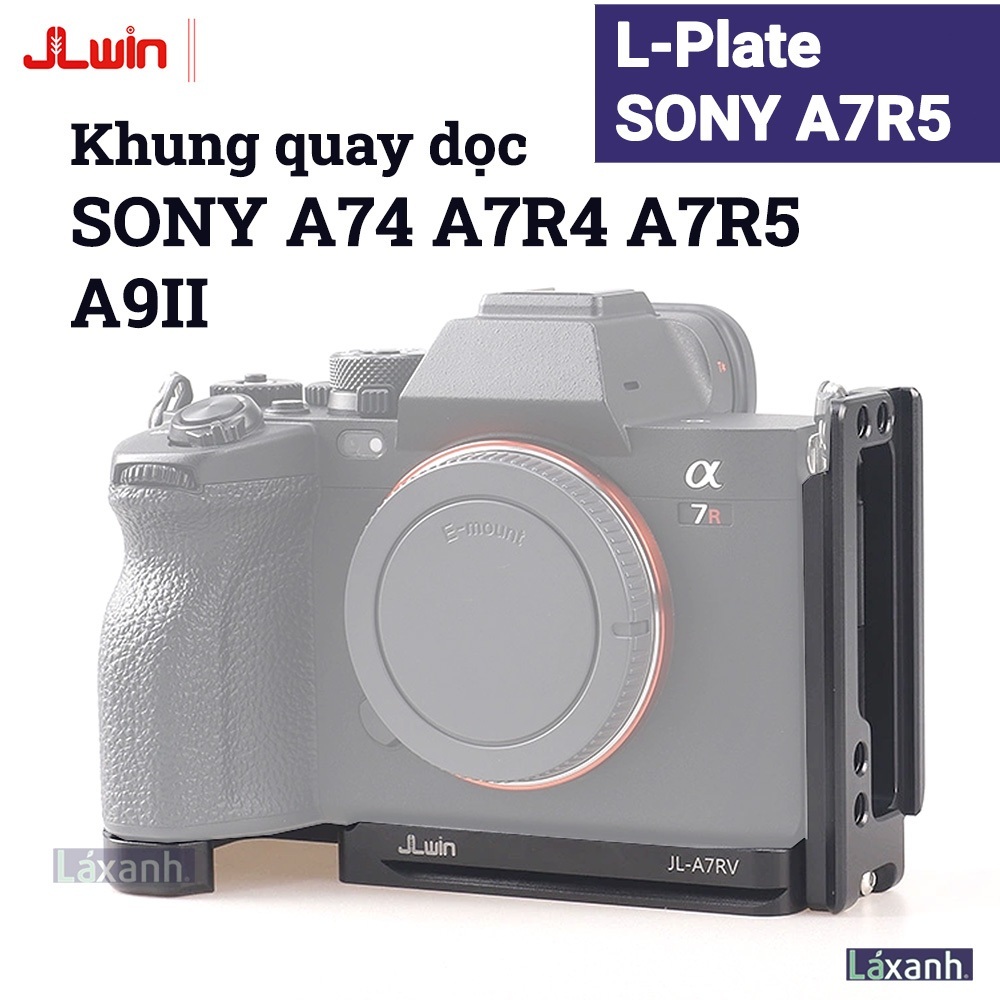 Sony A7R5 A7R4 A74 A75 A9ii JLWin | L-plate khung quay dọc bracket đế thép bảo vệ handcase hand grip