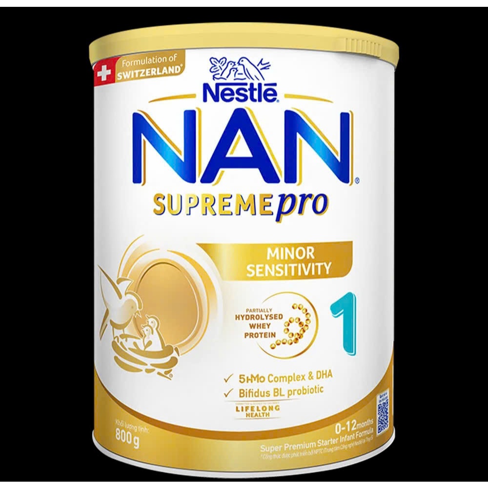 Sữa Nan Supreme Pro 1 lon 800g cho trẻ 0-6 tháng