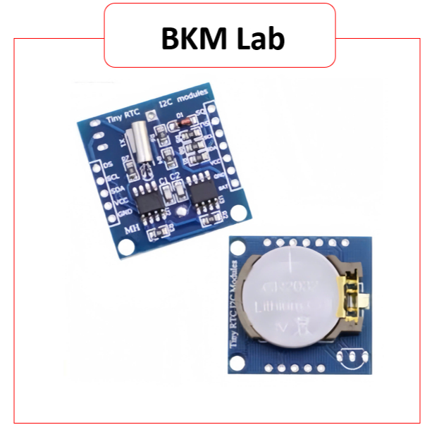 Module RTC DS1307 Kèm Pin – Đồng Hồ Thời Gian Thực I2C Cho Arduino ESP32 Raspberry Pi