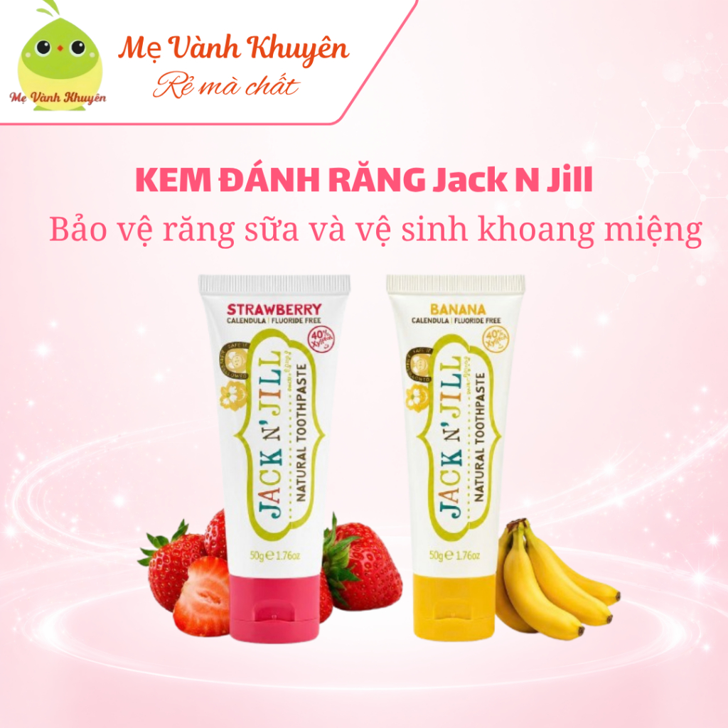 Kem đánh răng chuối Jack N'Jill, Úc (50g)