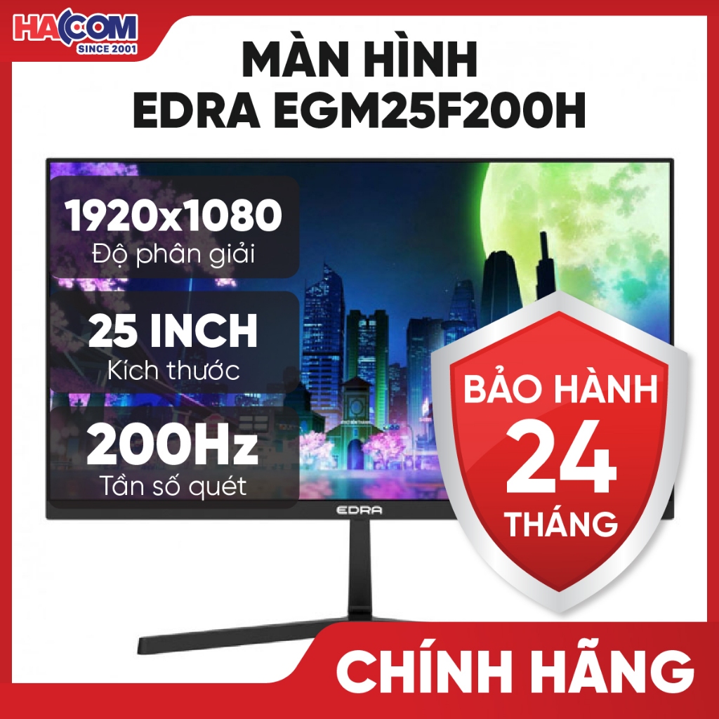 Màn Hình Edra EGM25F200H (25 inch/FHD/IPS/200Hz/1ms) - BH 24 Tháng HACOM PC