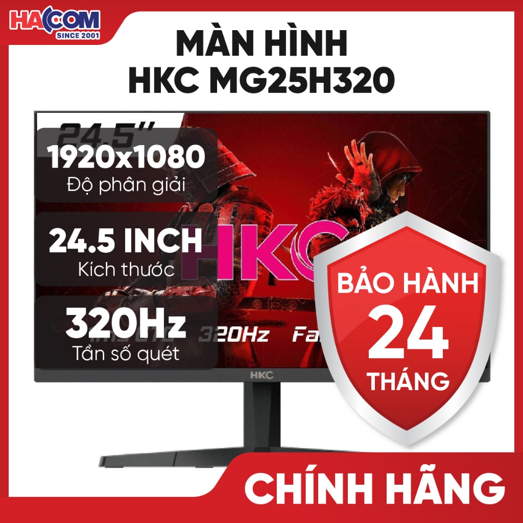 Màn Hình HKC MG27Q320 (27 inch/QHD/Fast IPS/320Hz/1ms) - BH 24 Tháng HACOM PC