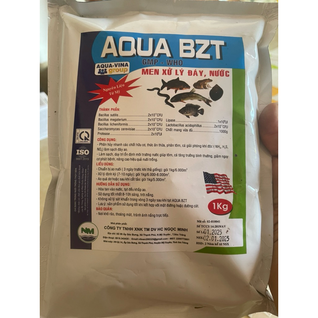 aqua BZT men vi sinh sử lý nước nuôi cá luôn trong sạch giữ môi trường nước luôn ổn định
