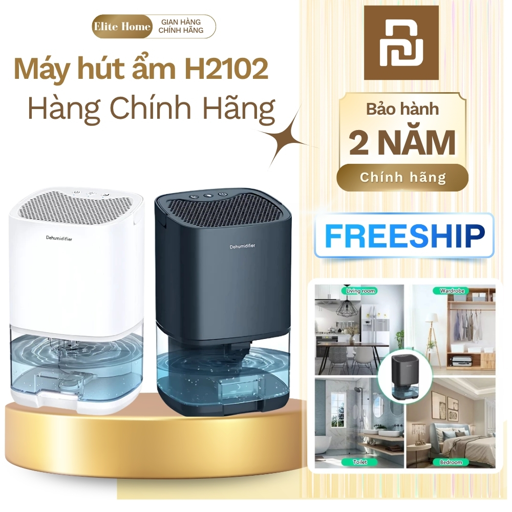 Máy Hút Ẩm Dehumidifier H2102 Tự Động Ngắt Khi Đầy Nước, Khử Ẩm Chống Nấm Mốc Cho Phòng Ngủ
