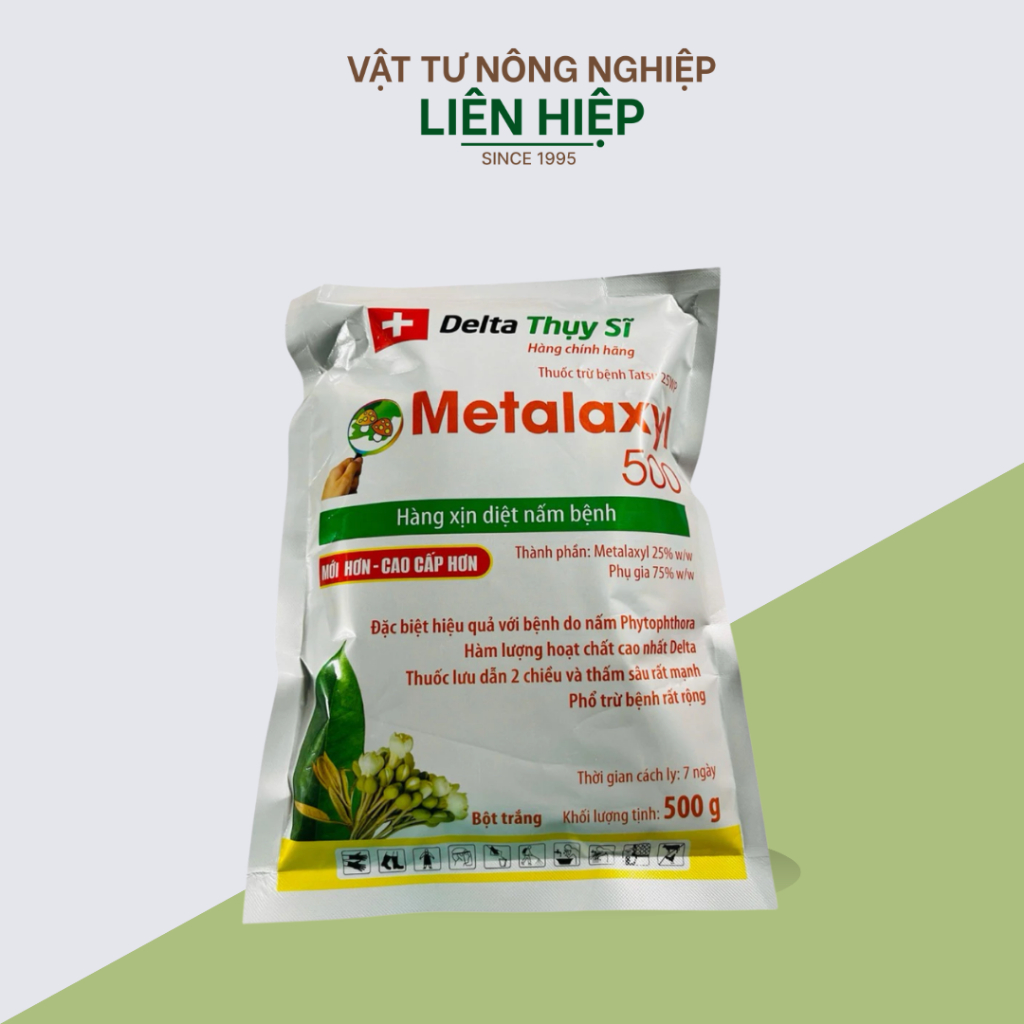 [Gói 500g] Metalaxyl 500WP Trừ Nấm Bệnh Hiệu Quả. Sử Dụng Trên Cây Trồng Của Delta Thụy Sĩ