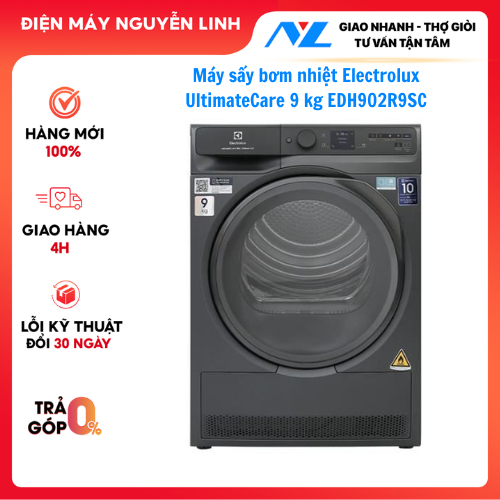 Máy sấy bơm nhiệt Electrolux UltimateCare 9 kg EDH902R9SC