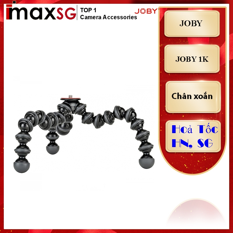 Chân xoắn Joby GorillaPod 1K - Chính hãng + Tặng gá kẹp điện thoại.