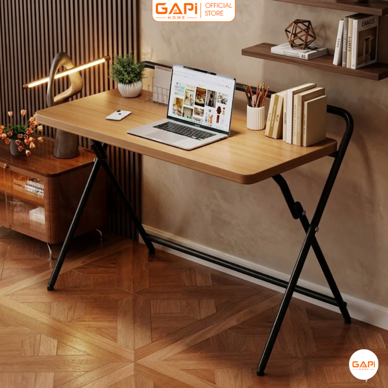 Bàn làm việc gấp gọn tiện ích khung sắt chắc chắn thương hiệu GAPI - GM139