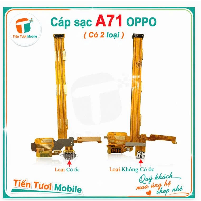 Cáp sạc oppo a71,thay thế
