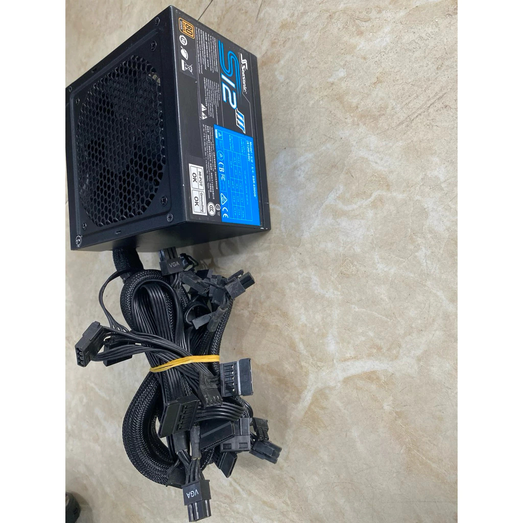 Nguồn SeaSonic S12III 650  650w (80 PLUS Bronze/Active PFC) ( 2ND )