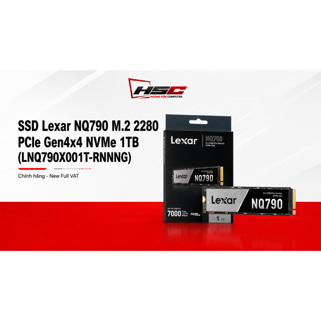 SSD Lexar NQ790 M.2 2280 PCIe Gen4x4 NVMe 1TB (LNQ790X001T-RNNNG)