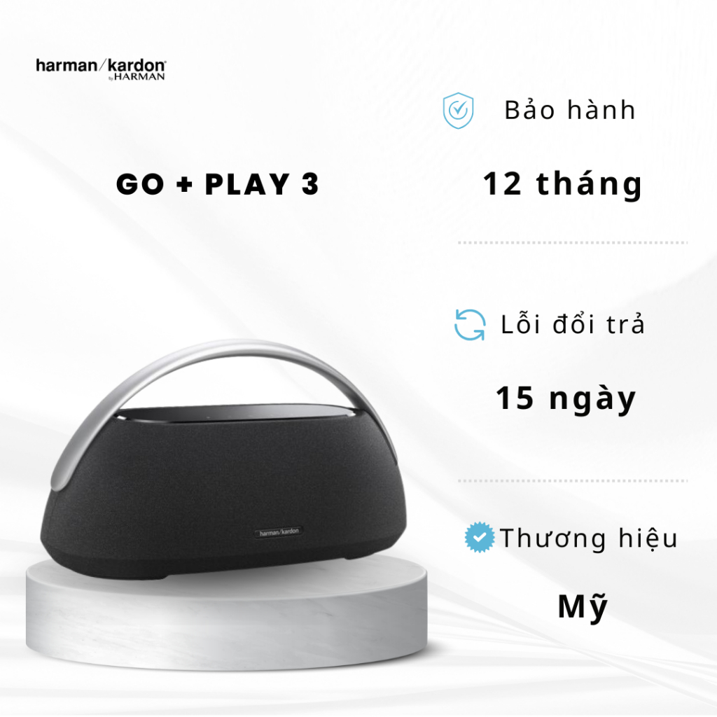 Loa Bluetooth Harman Kardon Go Play 3 - Hàng Chính Hãng PGI Phân Phối