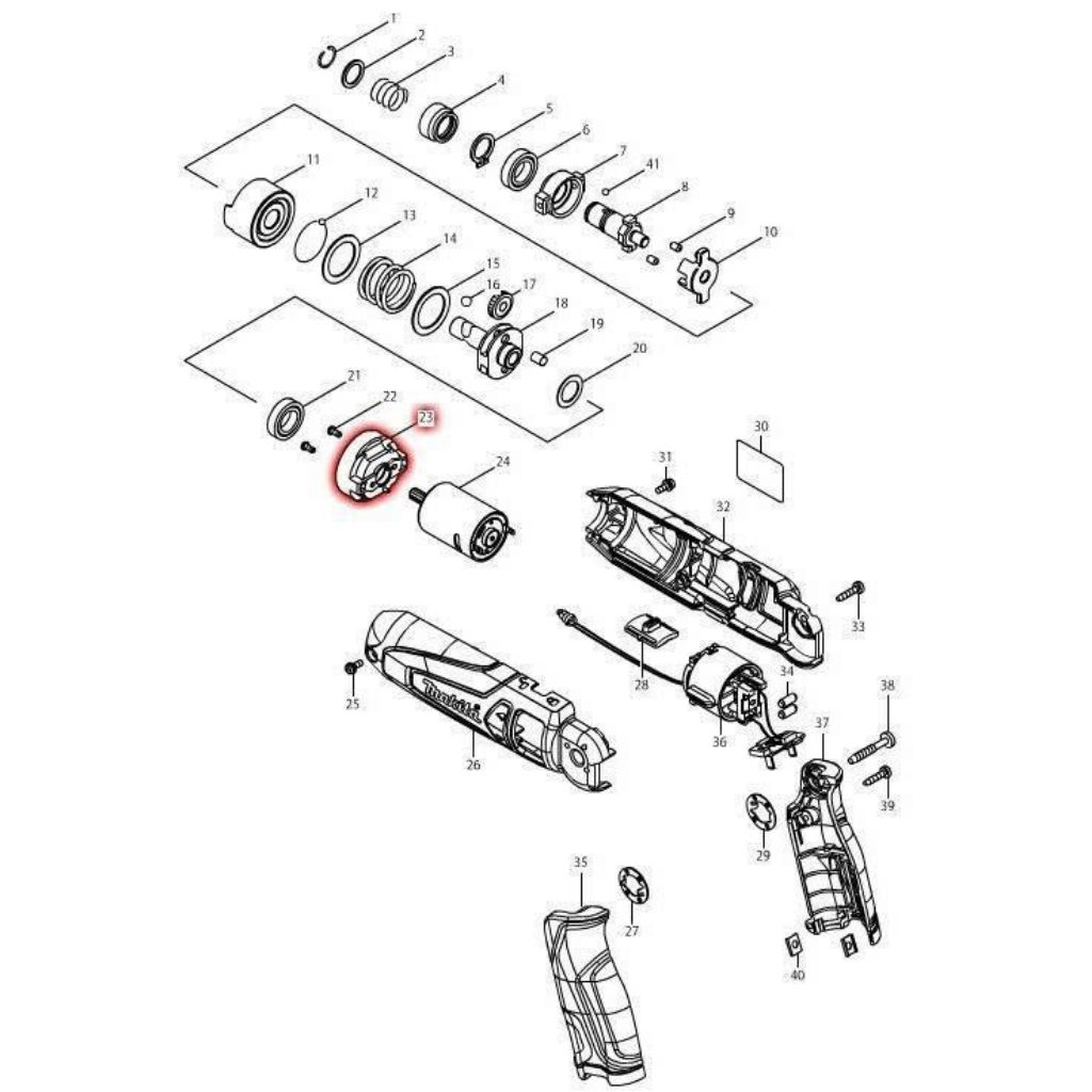 Hộp nhông TD022D Makita 451522-7