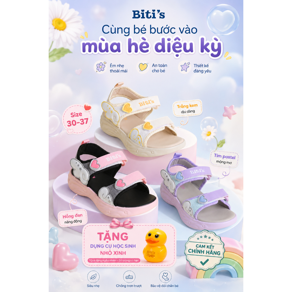 Sandal Bé Gái (Size 30-37)