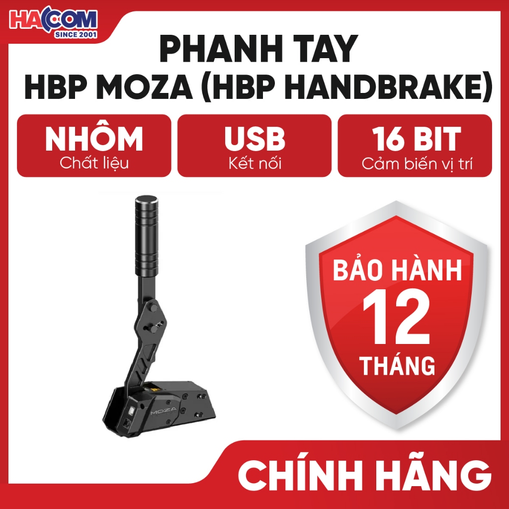 Phanh Tay Gaming Moza HBP (HBP Handbrake) - Bảo Hành 12 Tháng HACOM PC