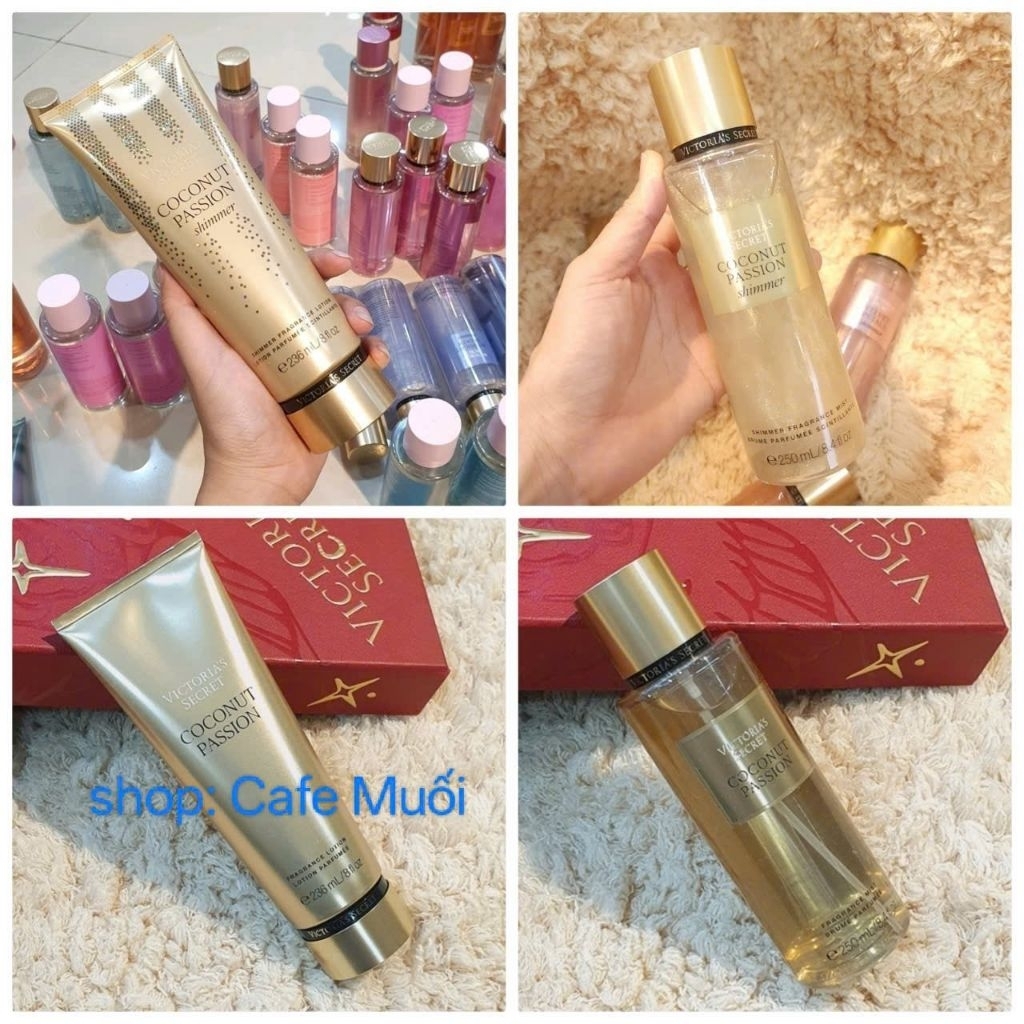 XỊT THƠM CÓ NHŨ  Victoria's Secret Coconut Passion Shimmer Fragrance