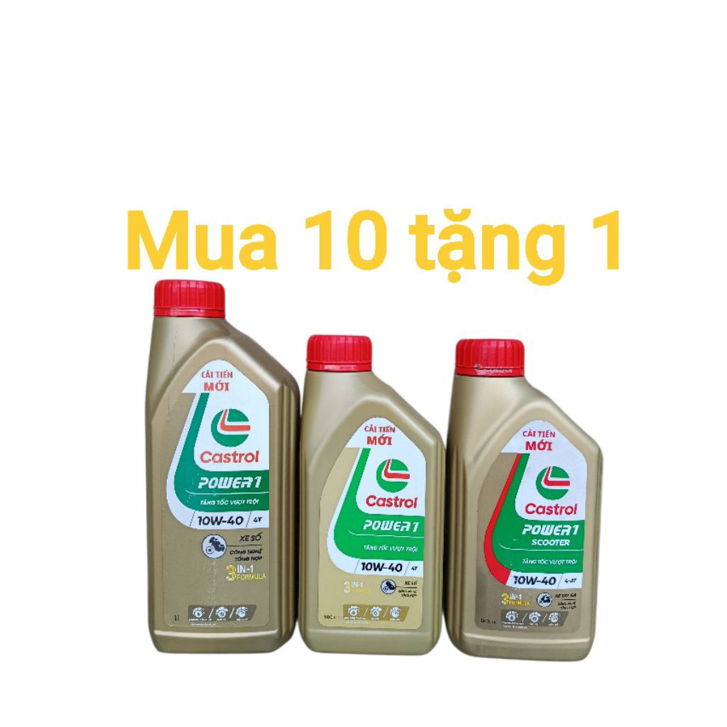 Dầu nhớt Castrol power 1 chai 0,8lit và 1lit.......