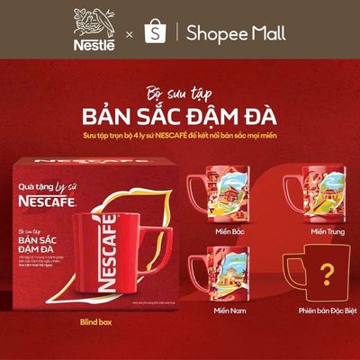 [GRO - Quà tặng không bán] Blind box ly sứ NESCAFÉ phiên bản giới hạn
