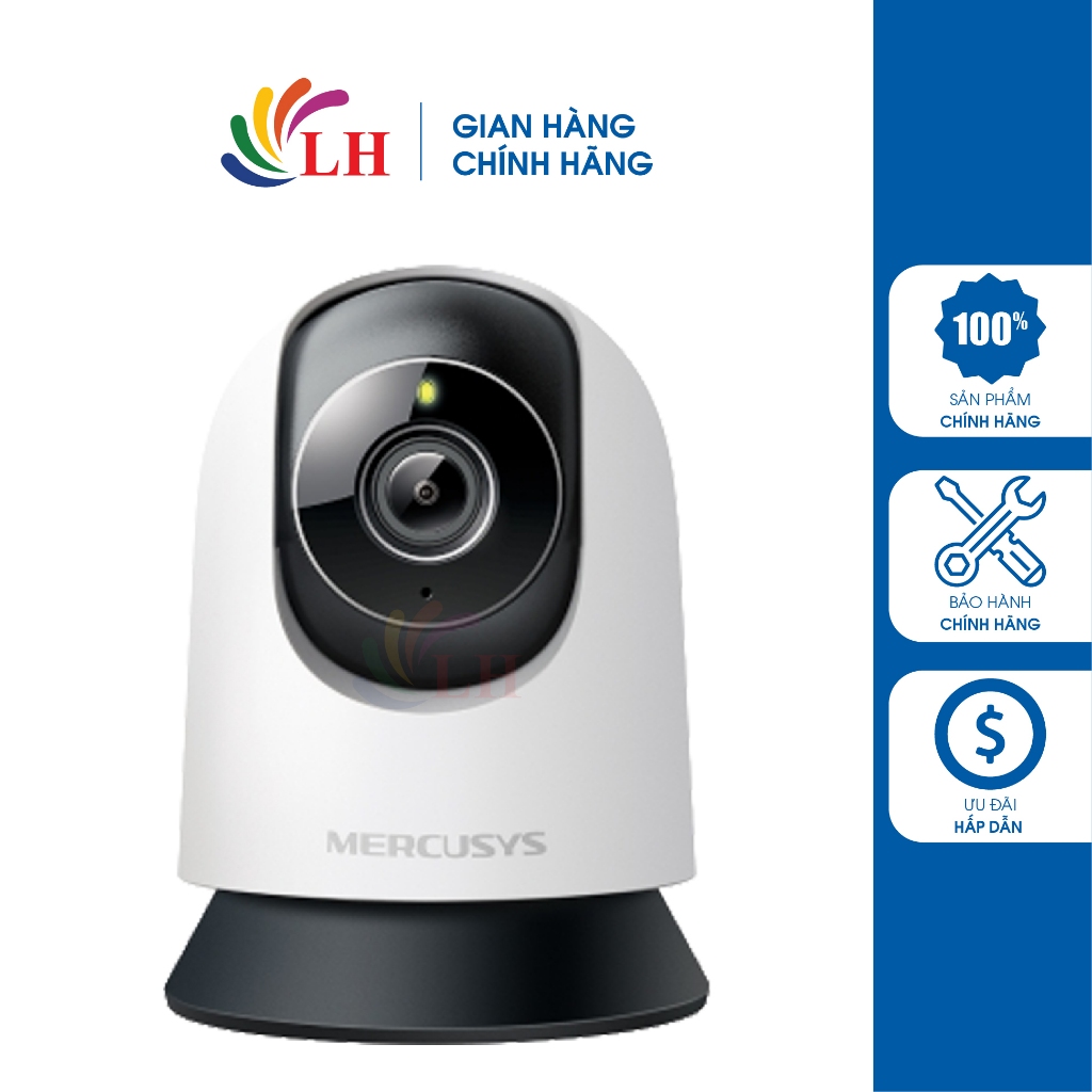 Camera trong nhà Mercusys AI Pan/Tilt Home Security Wifi Full 5MP 3K MC230 - Hàng chính hãng