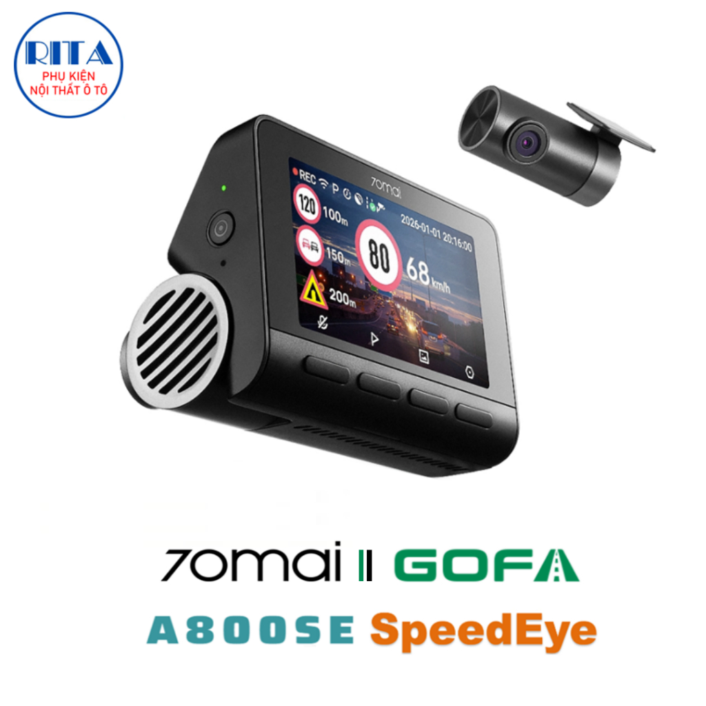 Camera hành trình 70Mai A800SE SpeedEye - Cảnh Báo Giao Thông - Chính Hãng 70Mai Vietnam - BH 1 Năm