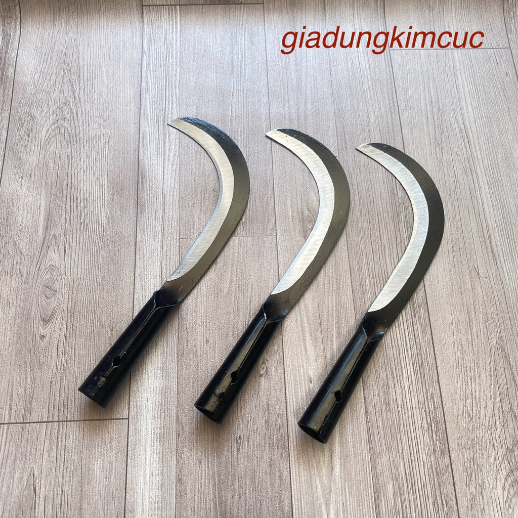 Dao liềm phát cỏ, giật cành, tàu chuối, buồng cau.. sắc bén