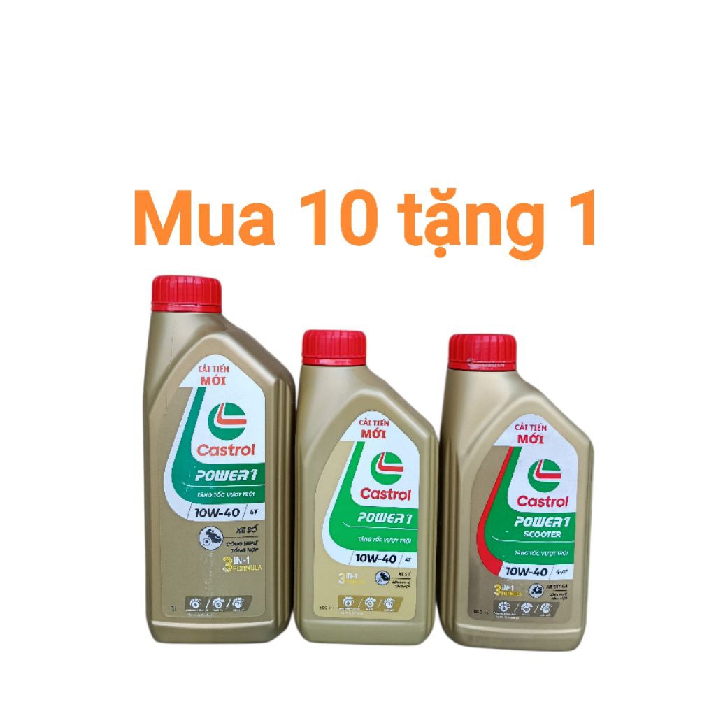 Dầu nhớt Castrol power 1 số ga chai 0,8lit và 1lit bảo vệ tối ưu......