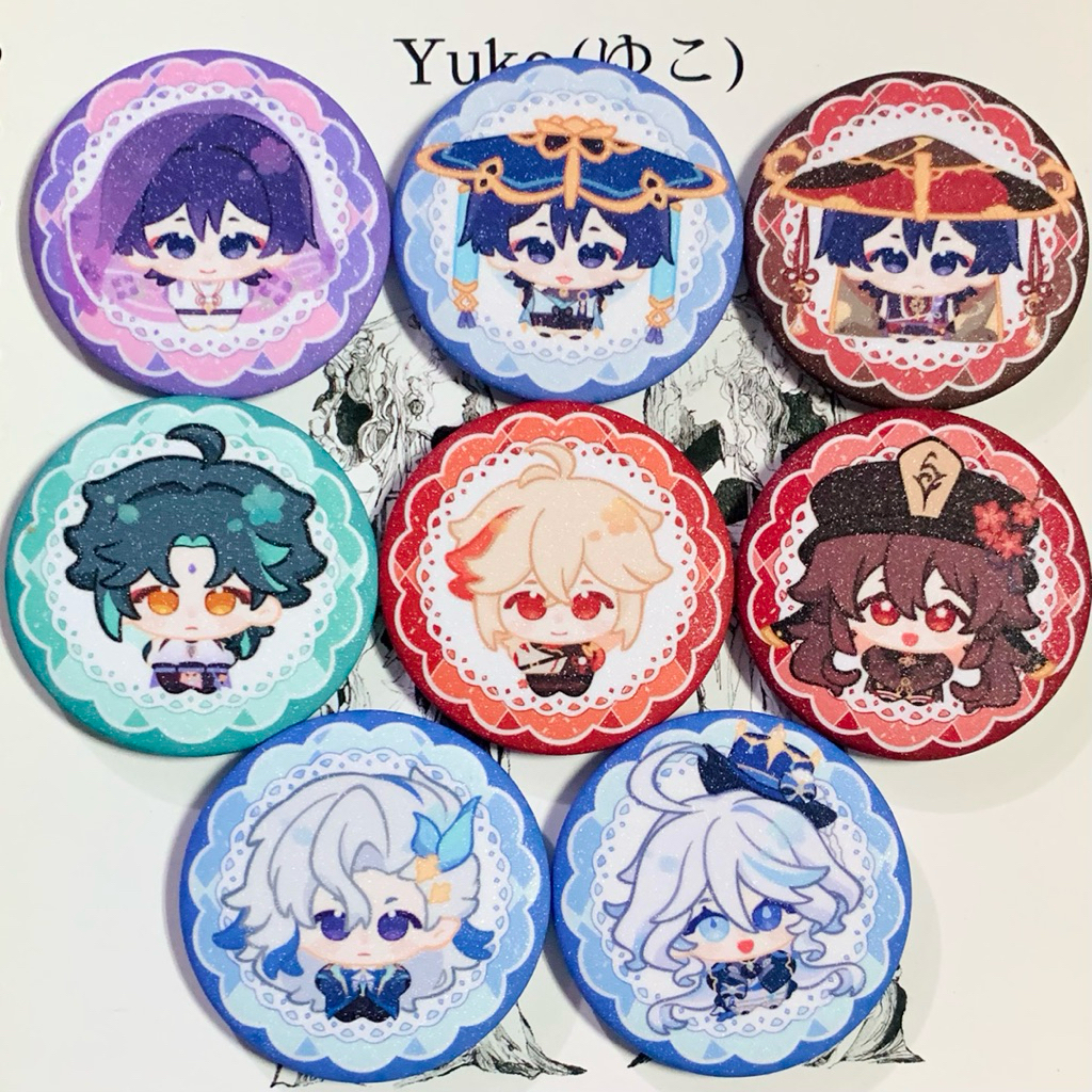 [Genshin Impact] Badge (huy hiệu) chibi đáng yêu