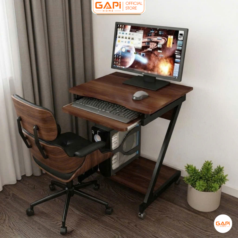 Bàn làm việc có bánh xe di động thông minh khung sắt hộp chắc chắn thương hiệu GAPI - GM220