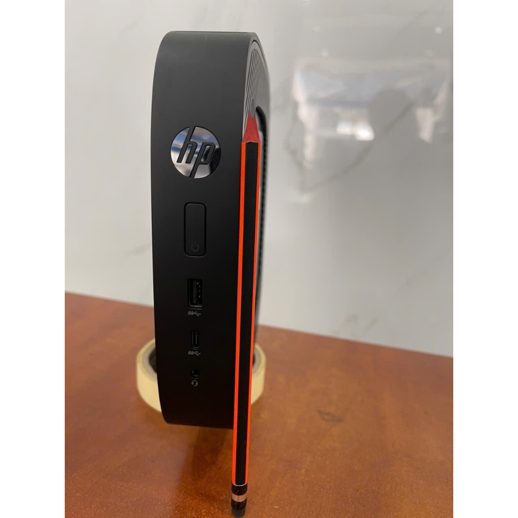 Barebone Hp T530 Mini + Ryzen R1505G , có wifi, sạc 65w