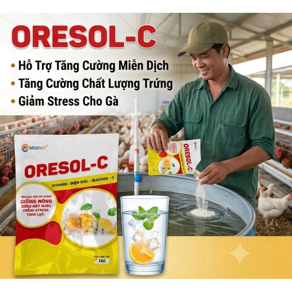 Oresol Điện Giải hàm lượng cao chống nống hiệu quả