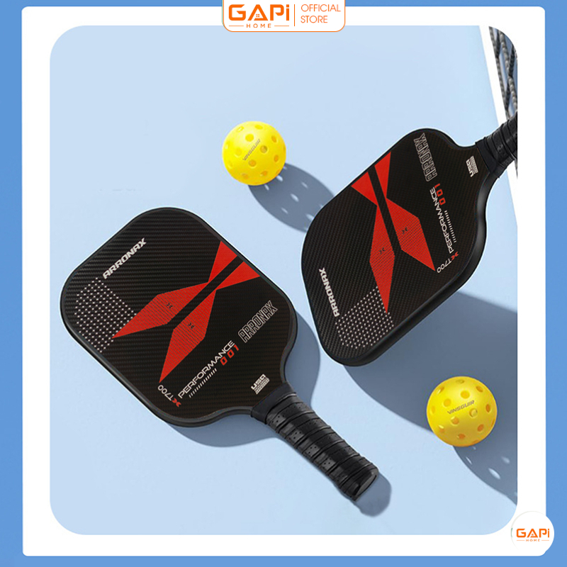 Vợt Pickleball viền đen trắng siêu nhẹ PK02 - Super Quality PK02