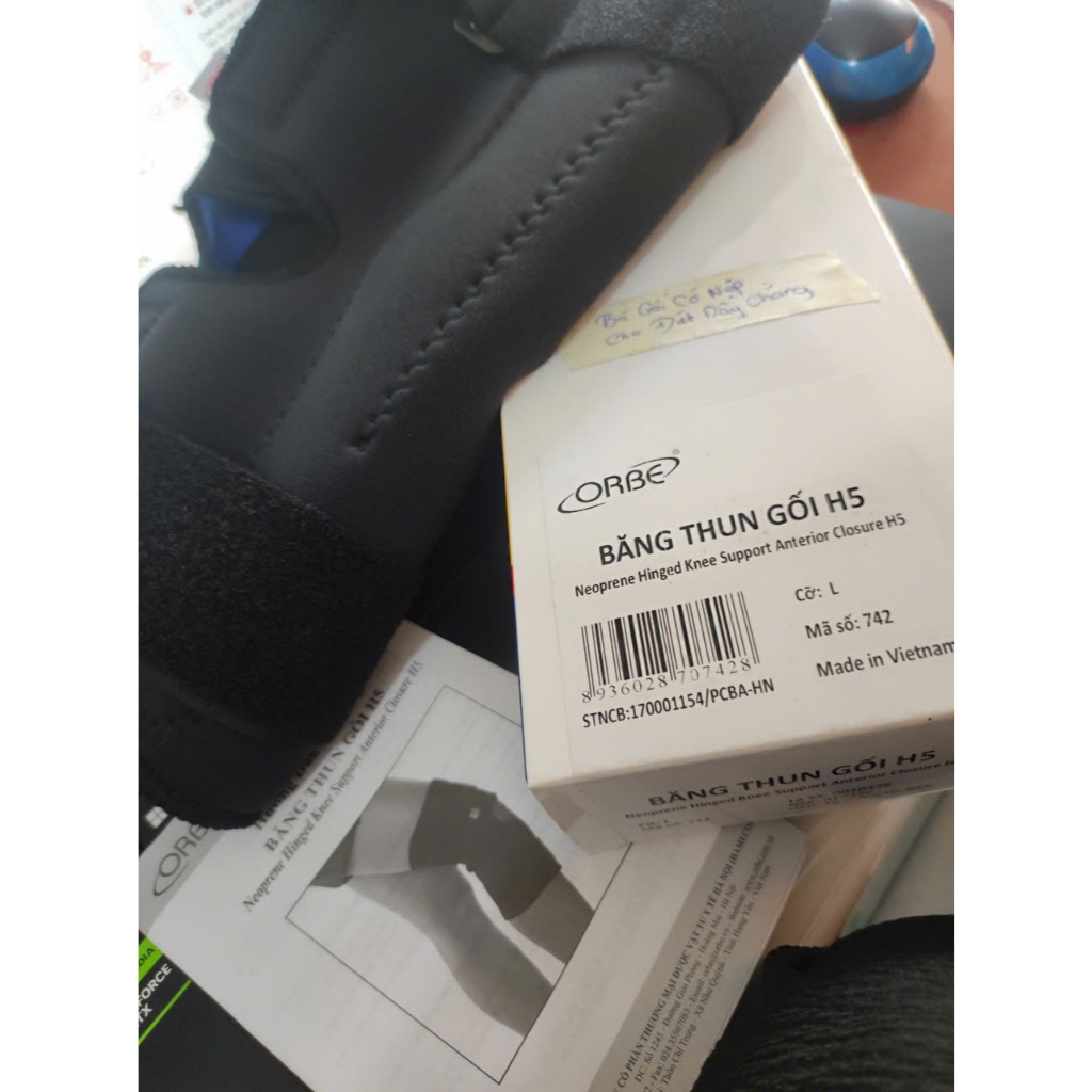 Bó gối có nẹp cố định Orbe H5 size L