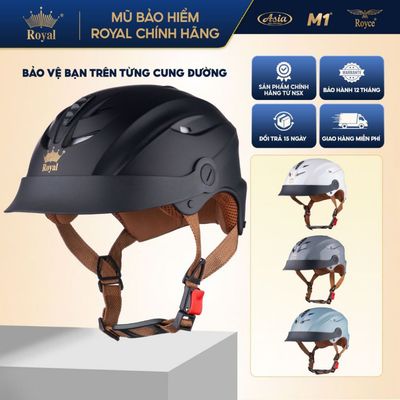 Mũ Bảo Hiểm 1/2 Royal M298 Lưỡi Trai Chính Hãng, Size L & XL, Nam Nữ Đi Xe Máy, BH 12 Tháng tại NSX