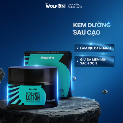 Kem Dưỡng Ẩm Da Vùng Kín Sau Cạo LYD Wolf On 50ml, Dùng Cho Cả Nam Nữ