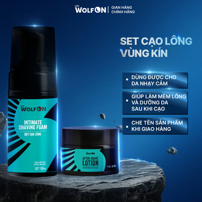 COMBO Bọt Cạo Lông + Kem Dưỡng Da LYD Wolf On Giúp Cơ Thể Mịn Màng, An Toàn Cho Da