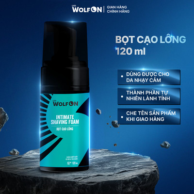 Bọt Cạo Lông LYD Wolf On, Unisex, Chăm Sóc Vùng Kín An Toàn Cho Niêm Mạc Chai 120ml