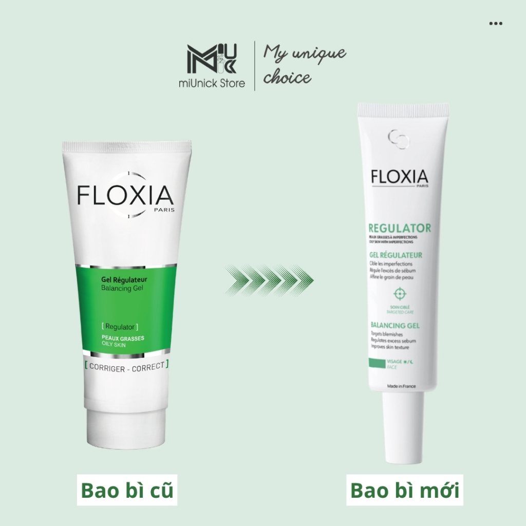 [HÀNG CTY] Gel dưỡng cho da dầu Floxia Balancing Gel 40ml giúp giảm mụn, làm dịu da