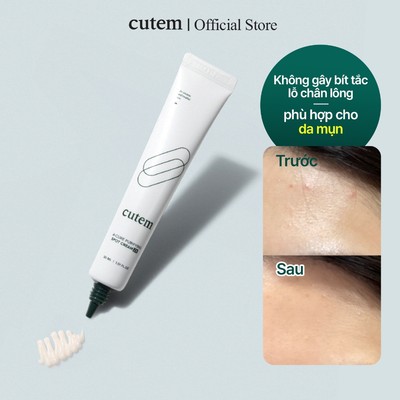 Kem Chấm Mụn Giảm Sưng Hỗ Trợ Làm Dịu Da CUTEM A-CURE Purifying Spot Cream 2X 30ml