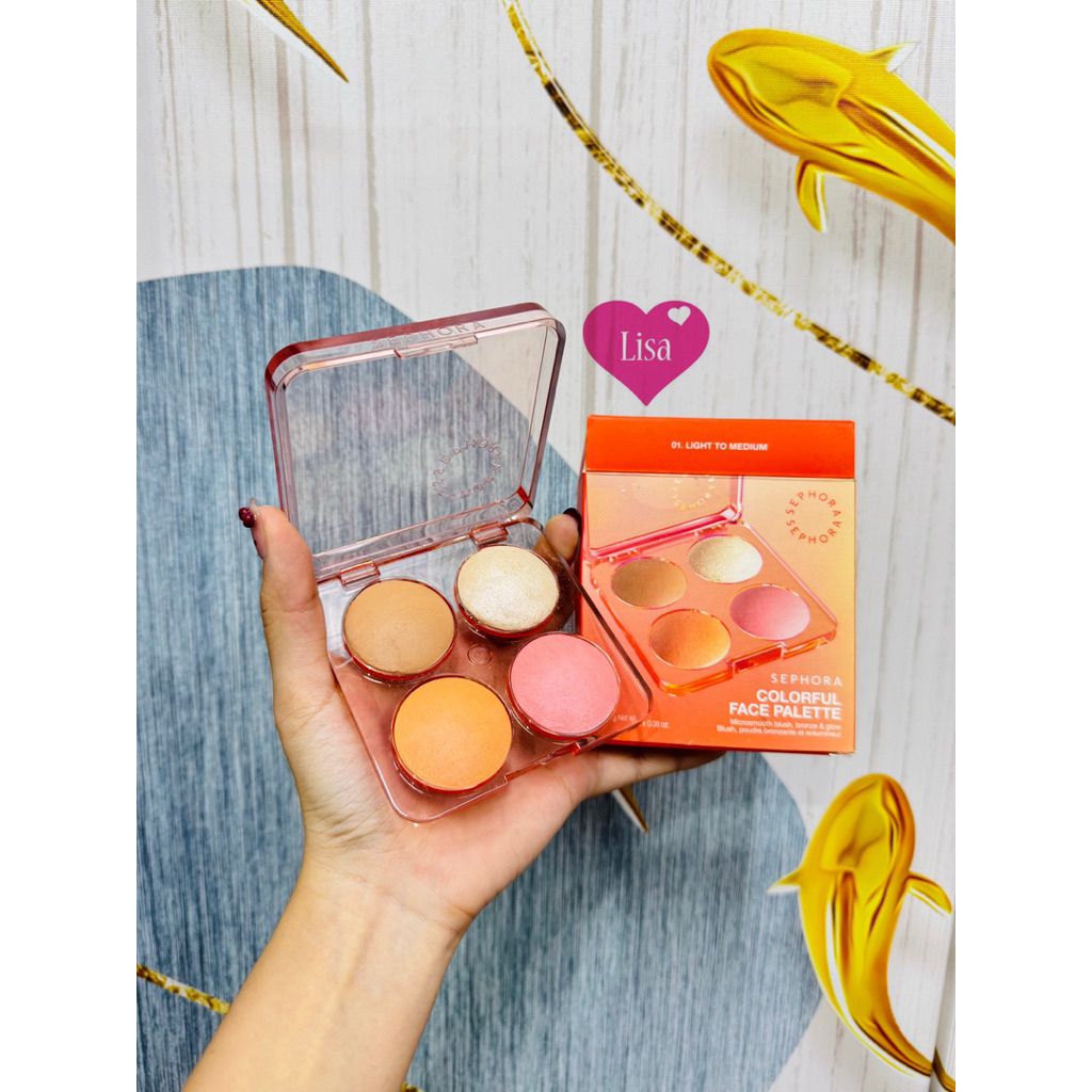 ✨ SEPHORA COLORFUL FACE PALETTE 01 LIGHT TO MEDIUM ✨