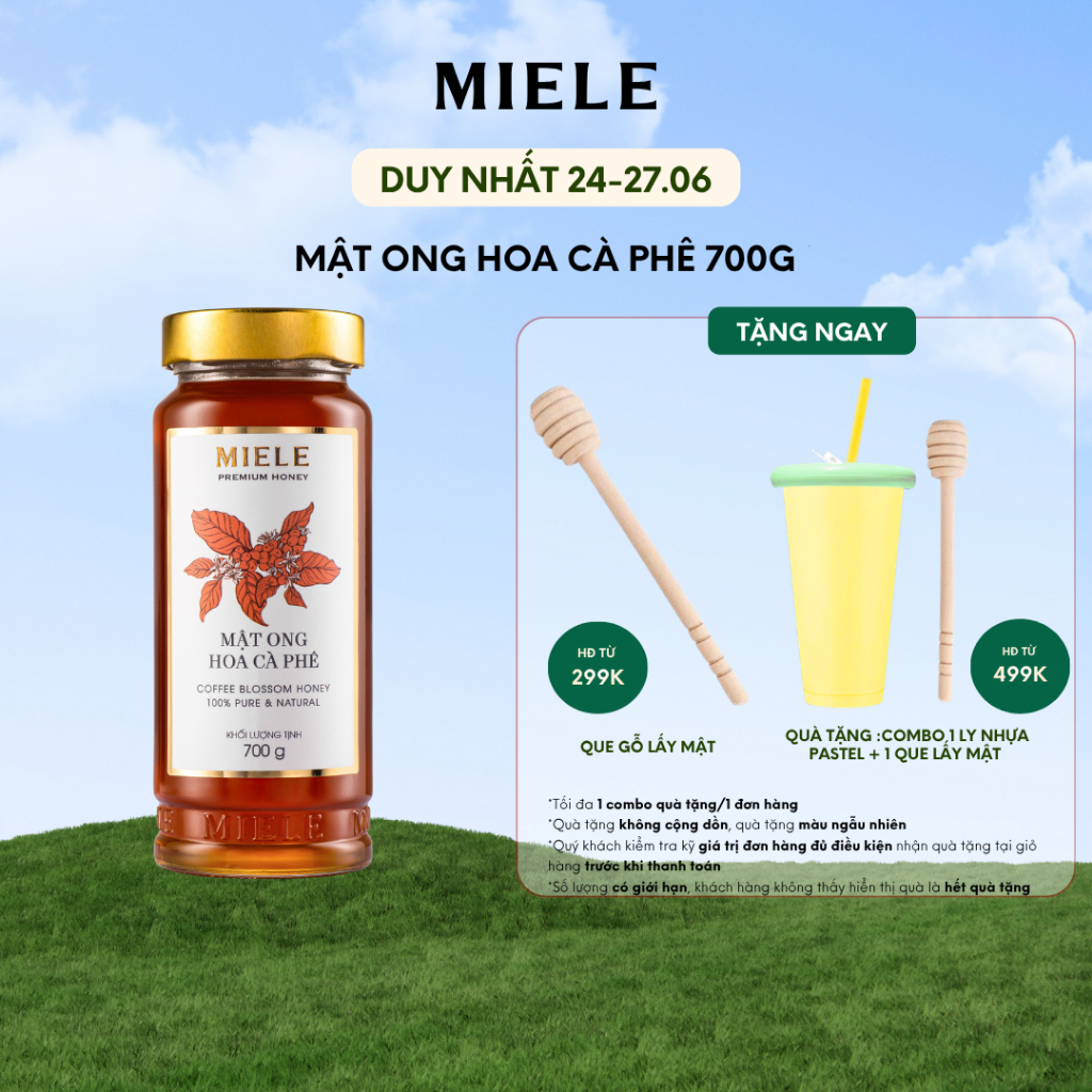 Mật Ong Hoa Cà Phê Miele 700g