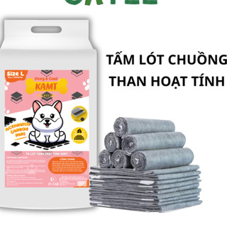 Tã lót/Miếng lót chuồng THAN HOẠT TÍNH Giấy lót khay chó mèo đi vệ sinh KAMT–Tã lót vệ Sinh Chó Mèo siêu thấm