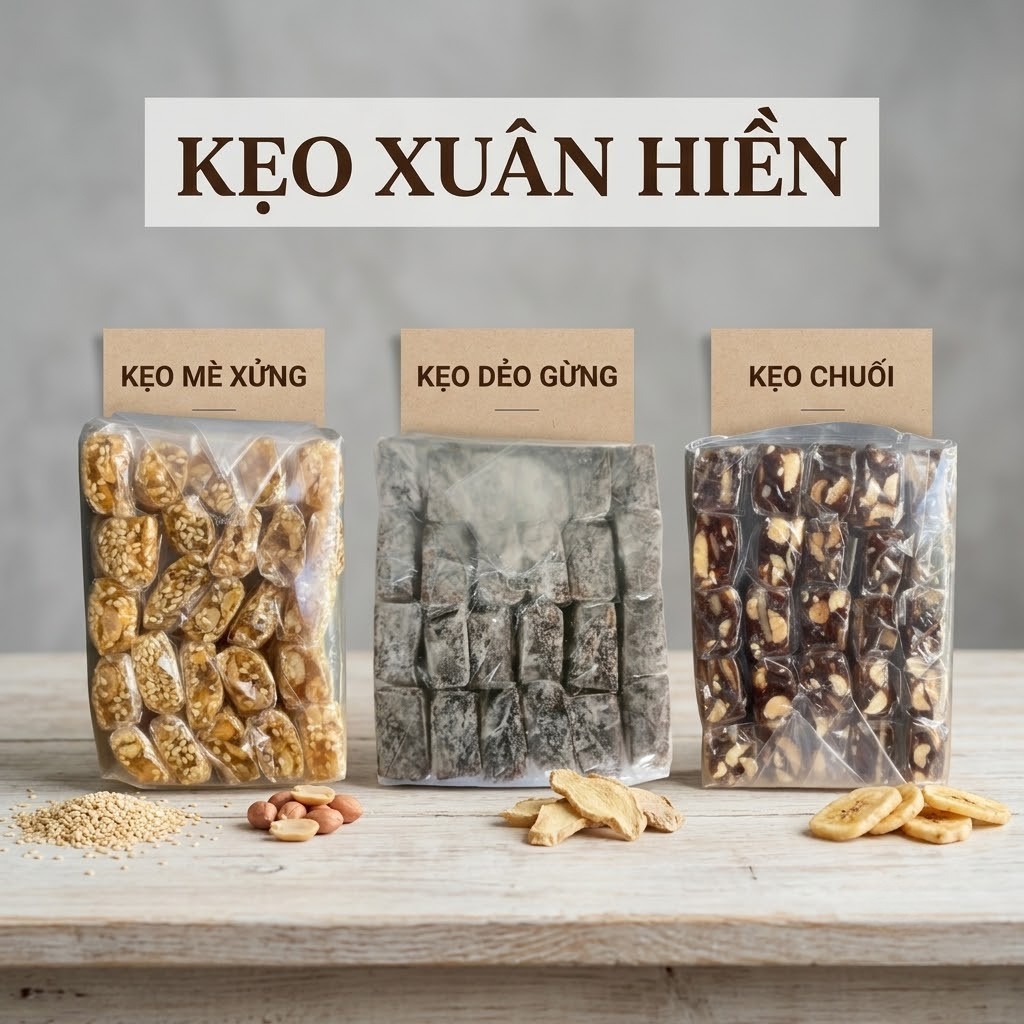 Kẹo Mè Kẹo Chuối Xuân Hiền 25 viên