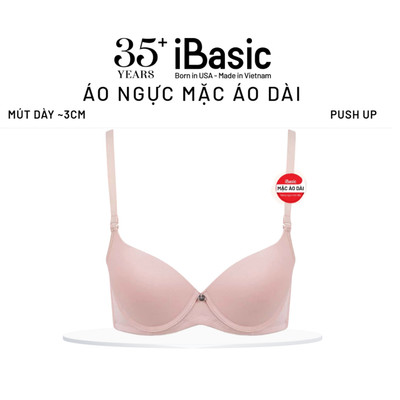 Áo ngực có gọng iBasic mặc áo dài mút vừa 2cm cup T-shirt tôn dáng ngực BRAW102